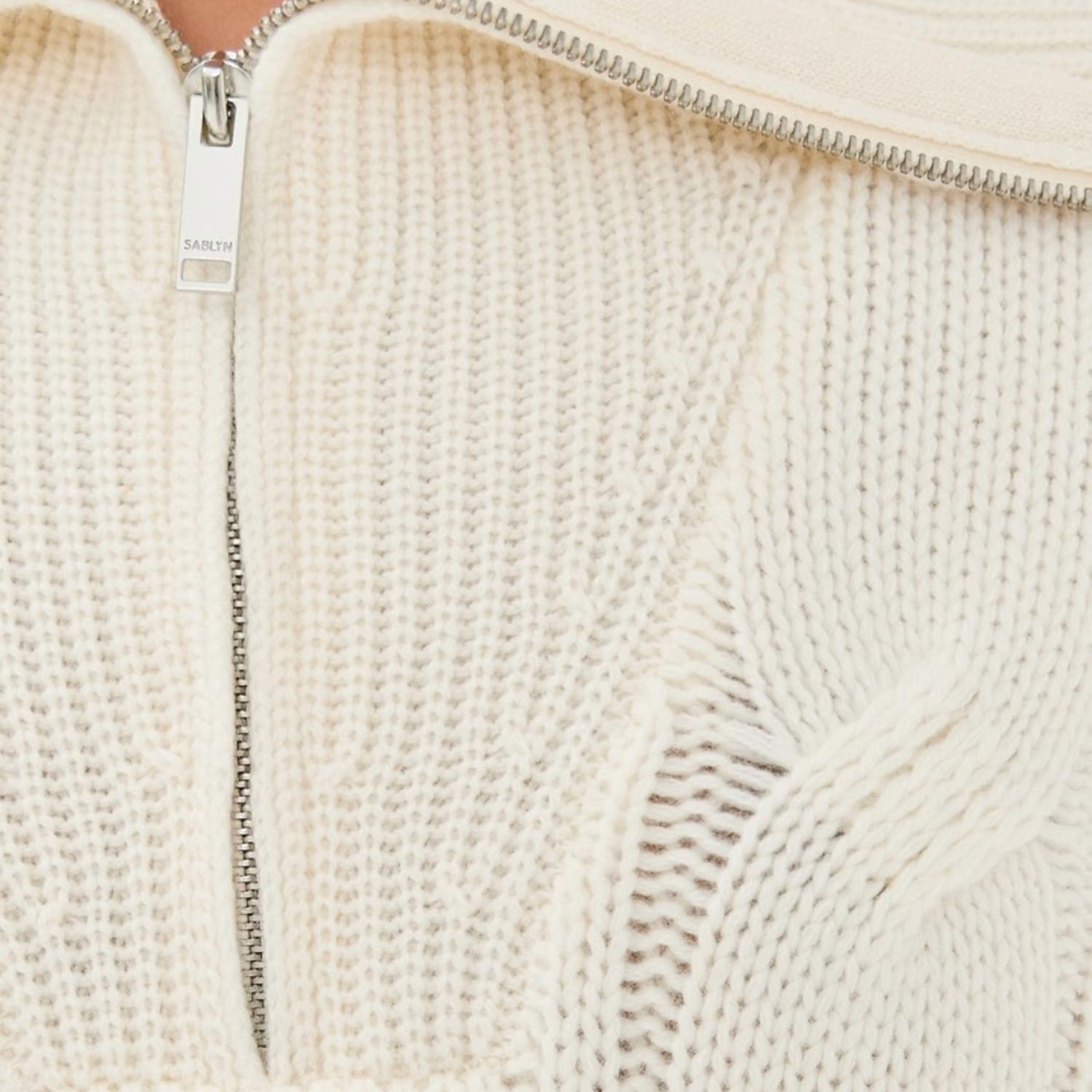 Sablyn - Esme Half Zip Cable Sweater