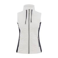 DOLCEZZA Women's Gilet Vest in white navy - women's jacket