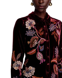 Johnny Was - GINEVA VELVET SHIRT DRESS