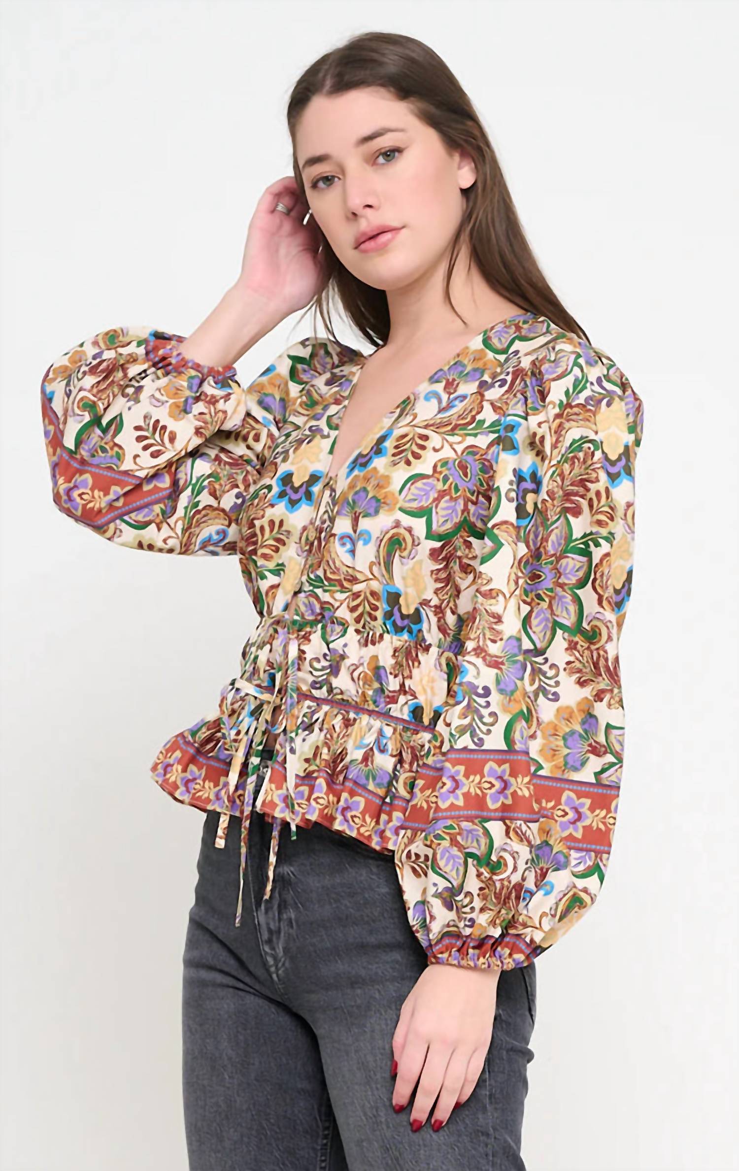 Meet Me In Santorini - Regal Tapestry Top