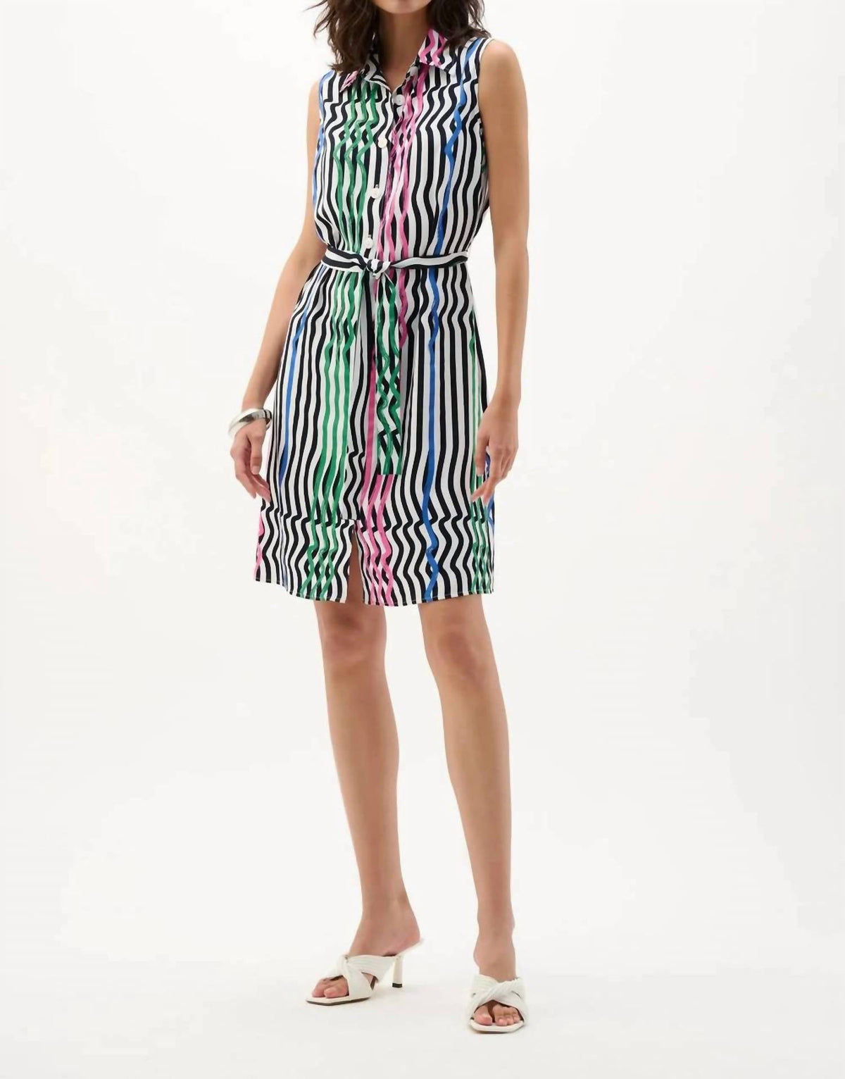 Joseph Ribkoff - Belted Shirt Dress