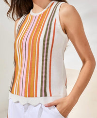 Tribal - Crew Neck Sleeveless Sweater