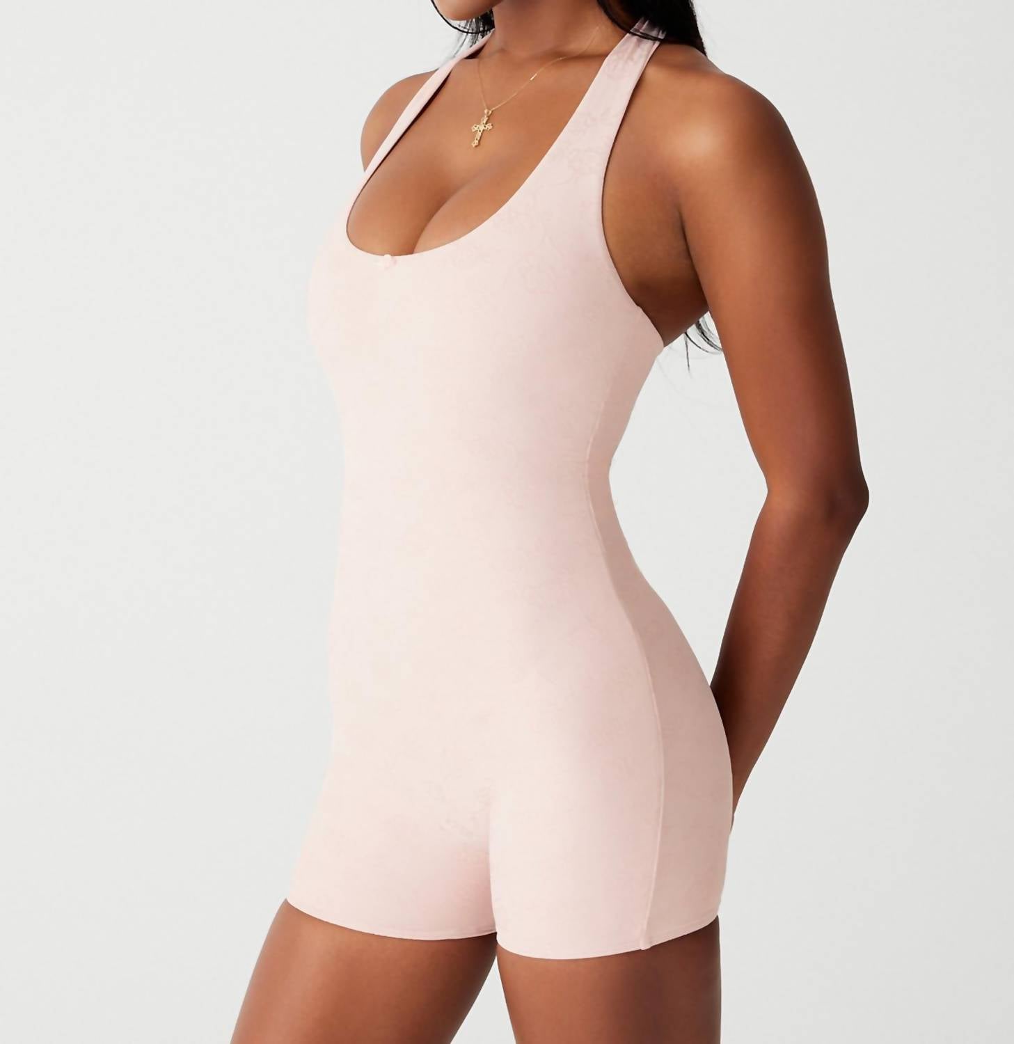 Frankies Bikinis - Aurora shine jacquard bodysuit