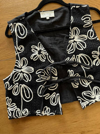 In February - Beautifully Embroidered Knit Vest