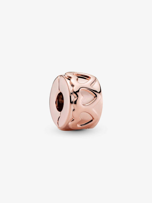 Pandora - Women's Row Of Hearts Clip Charm