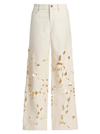 JONATHAN SIMKHAI Betty Straight Leg Jean in marshmallow - women's jeans - view 5