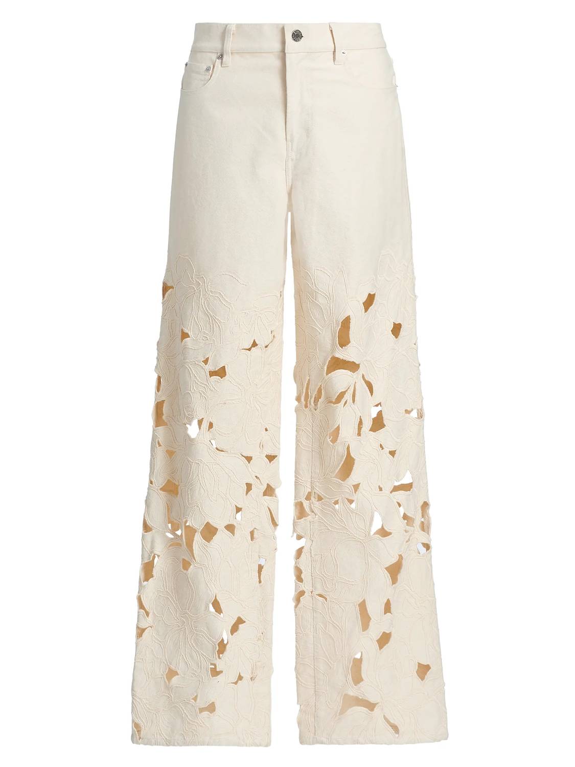 JONATHAN SIMKHAI Betty Straight Leg Jean in marshmallow - women's jeans - view 5