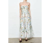 Ina Fashion - Romantic Off Shoulder Maxi Dress