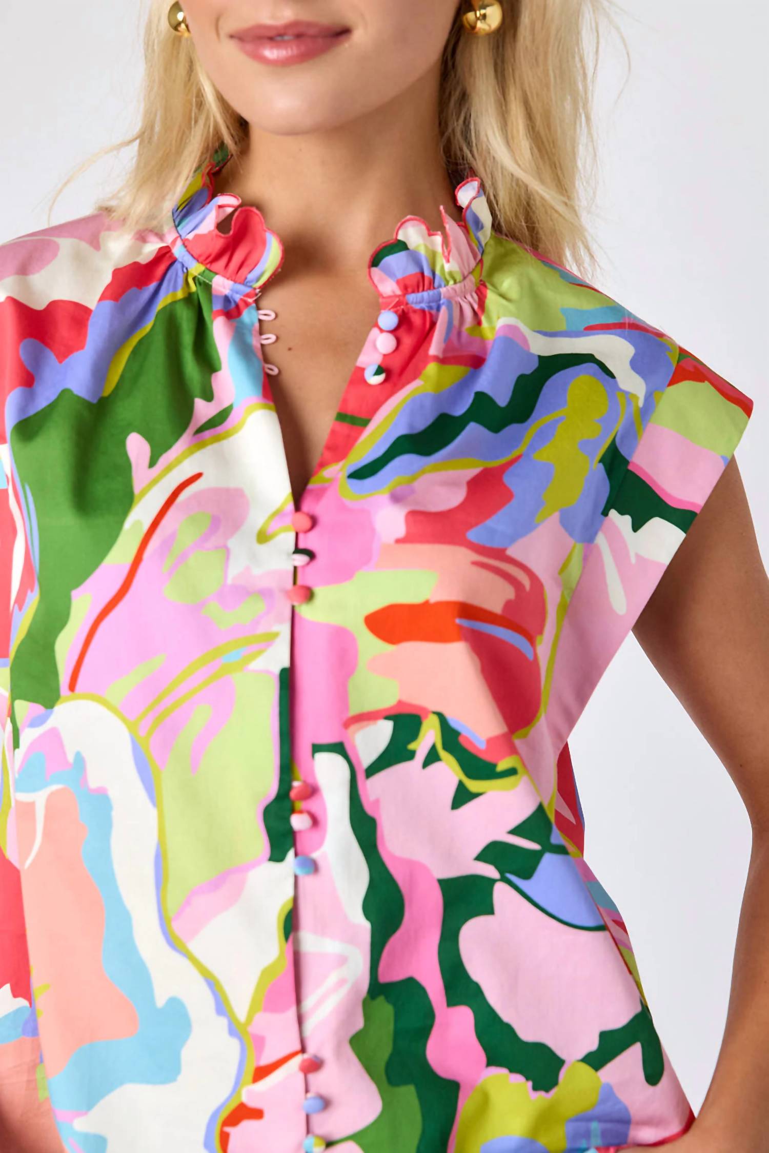 Crosby By Mollie Burch - Fritzy Button Front Top