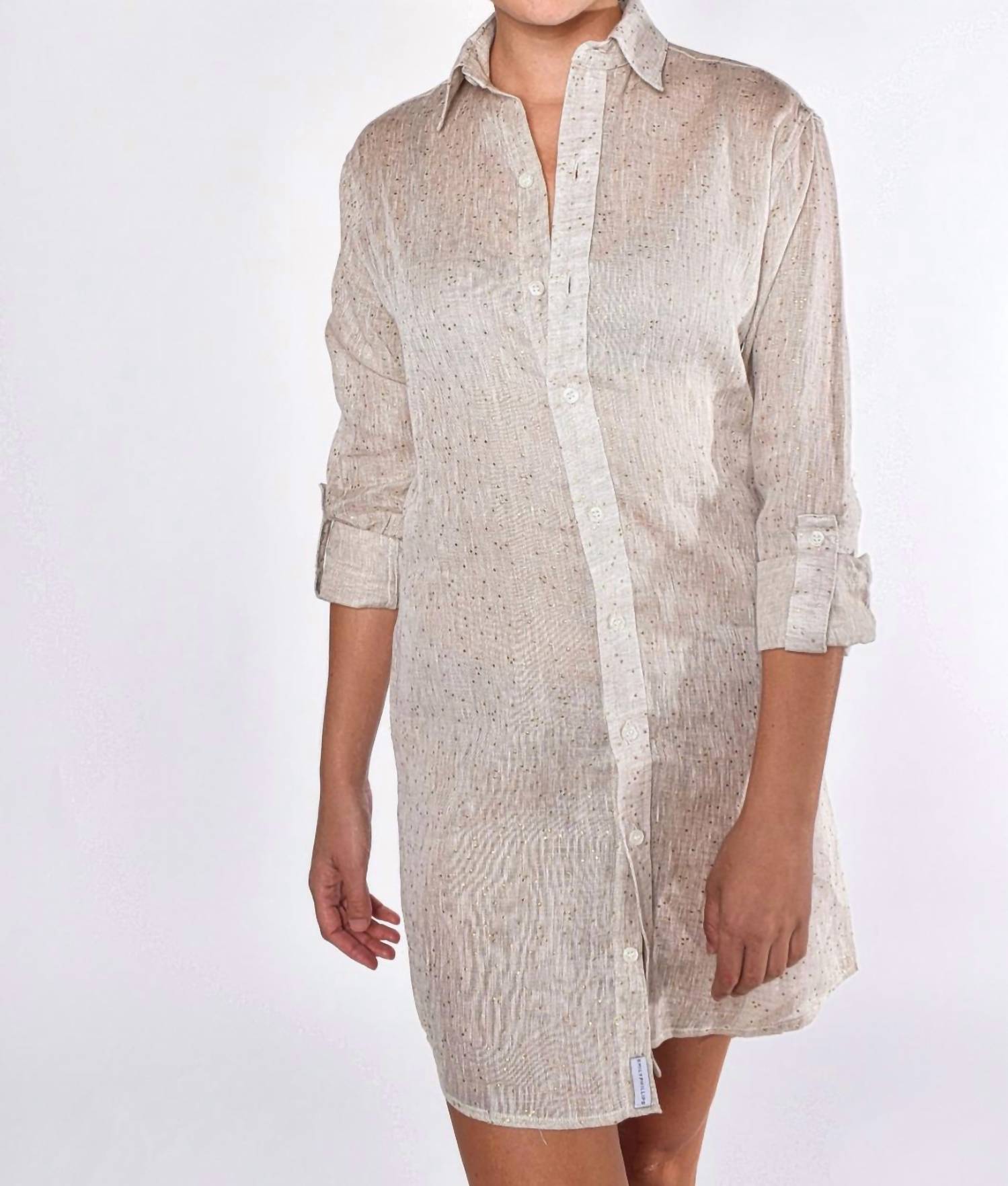 Emily Phillips - Dot Linen Mini Dress