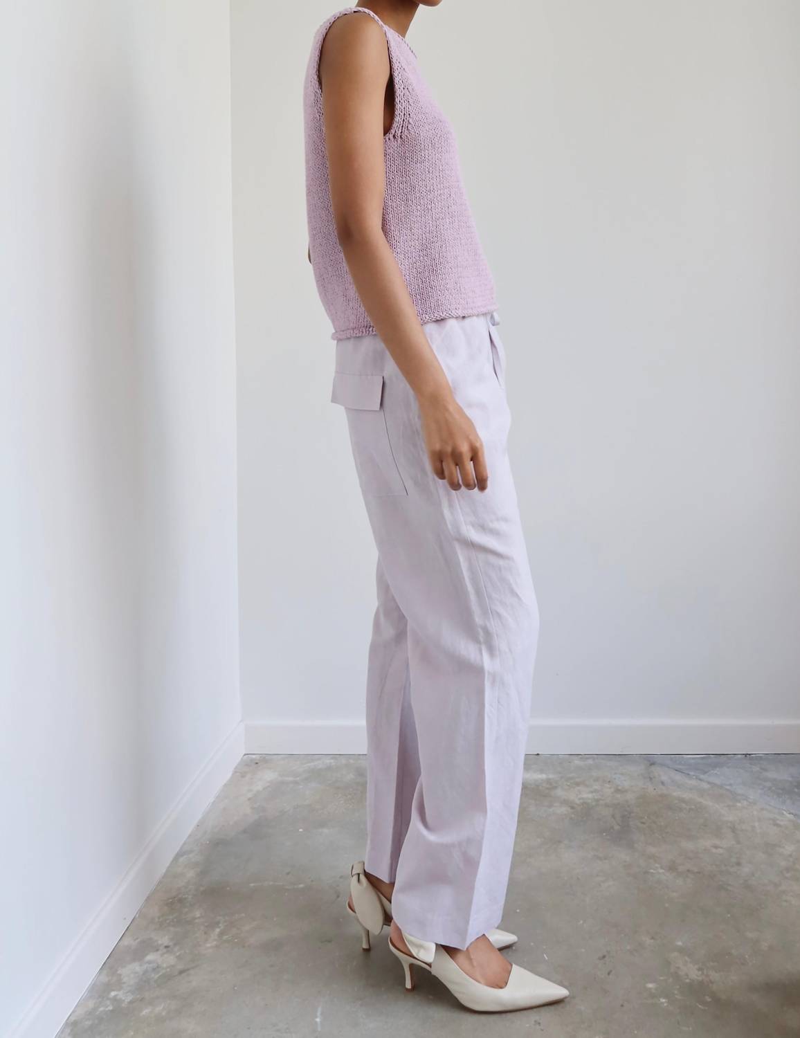 Mijeong Park - Silk Linen Drawstring Pants