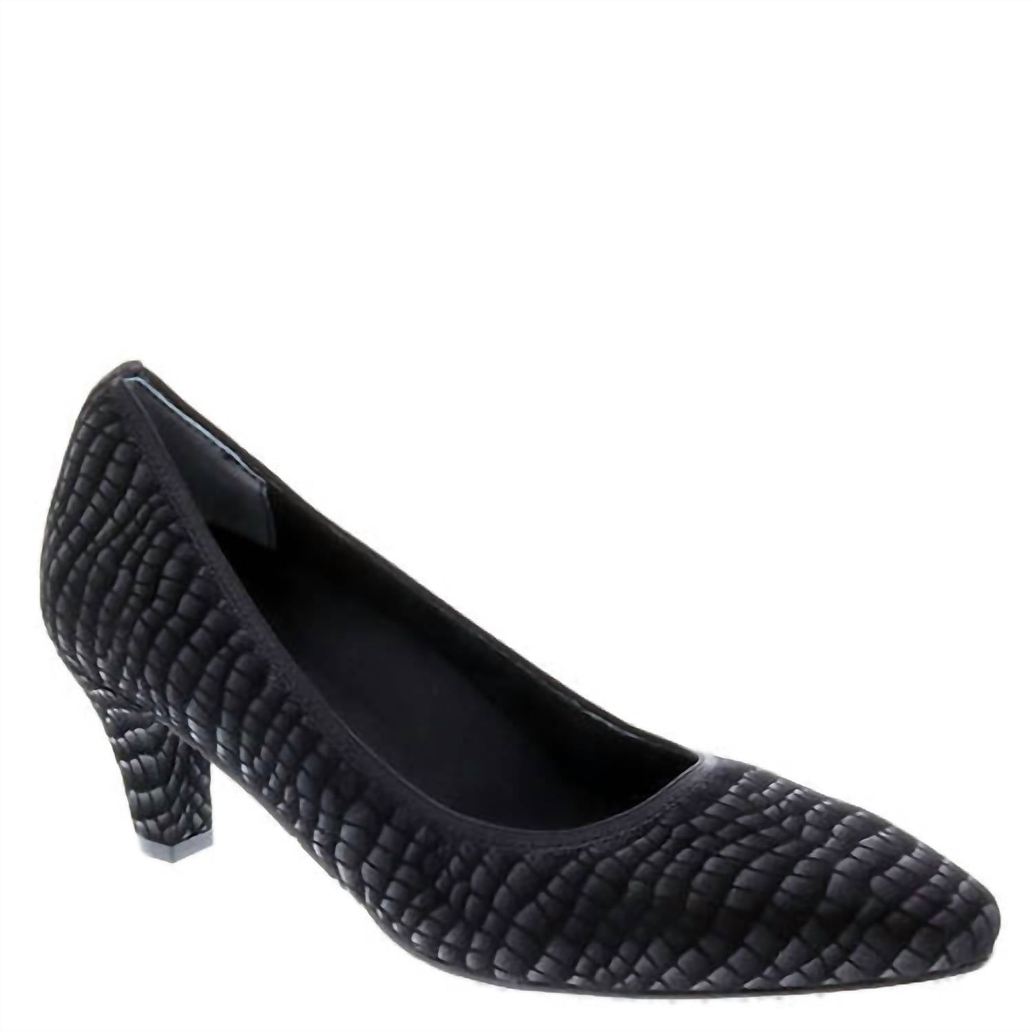 Ros Hommerson - Women's Karat Printed Leather Heel Pumps