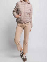 Love Tree - Hooded Light Puffer Jacket