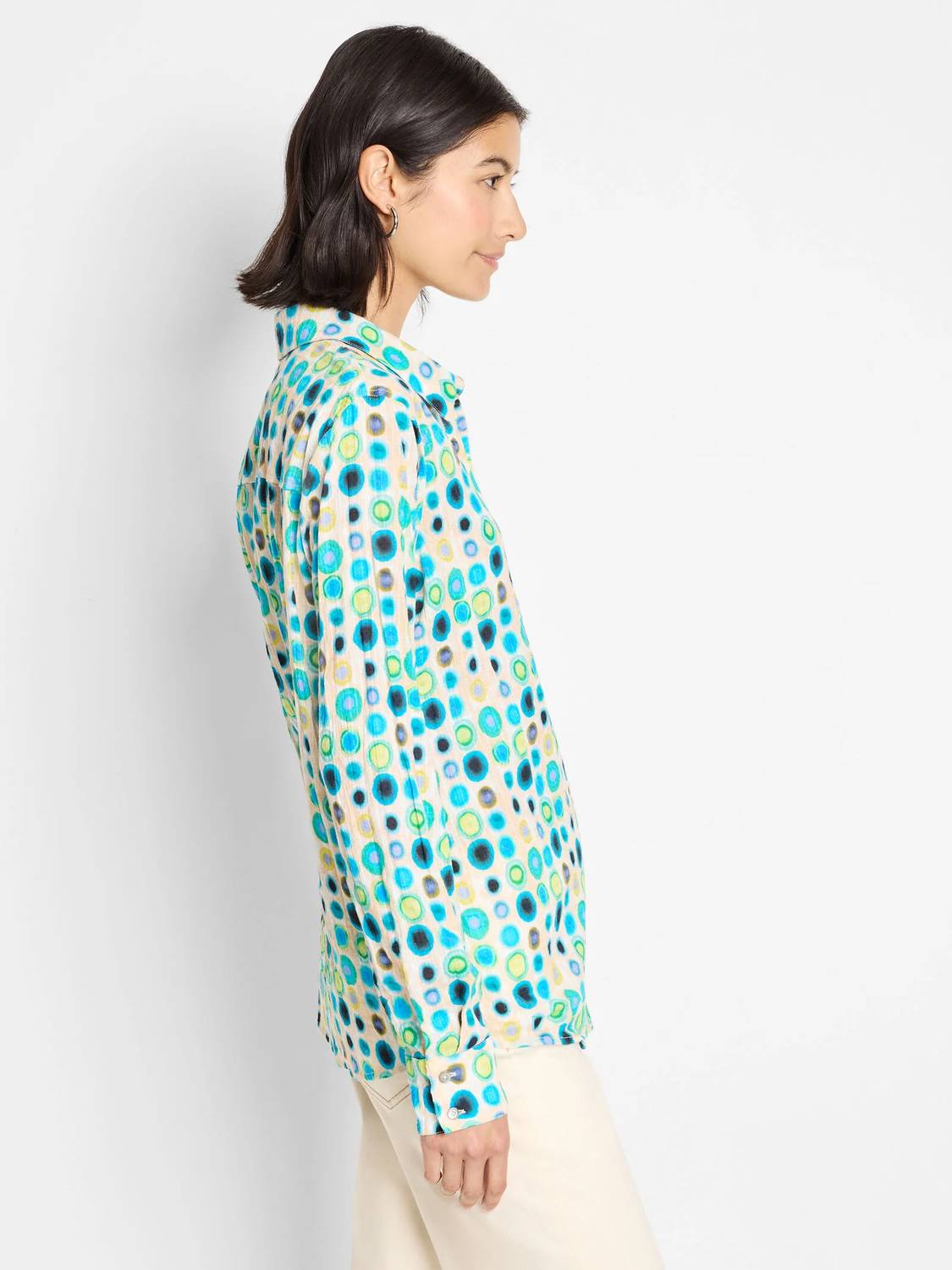 Nic + Zoe - Bright Spot Cotton Crinkle Shirt