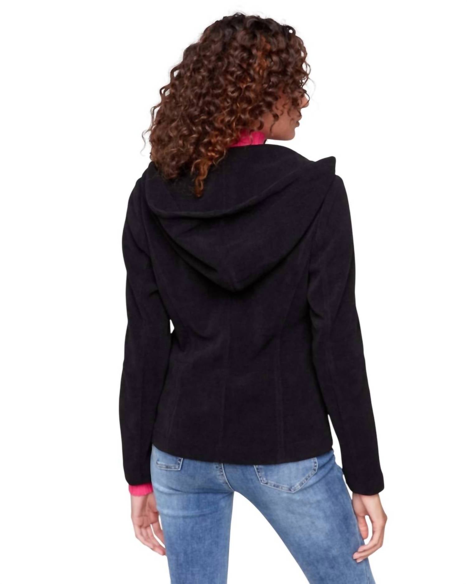 Charlie B - Knit Corduroy Hooded Blazer