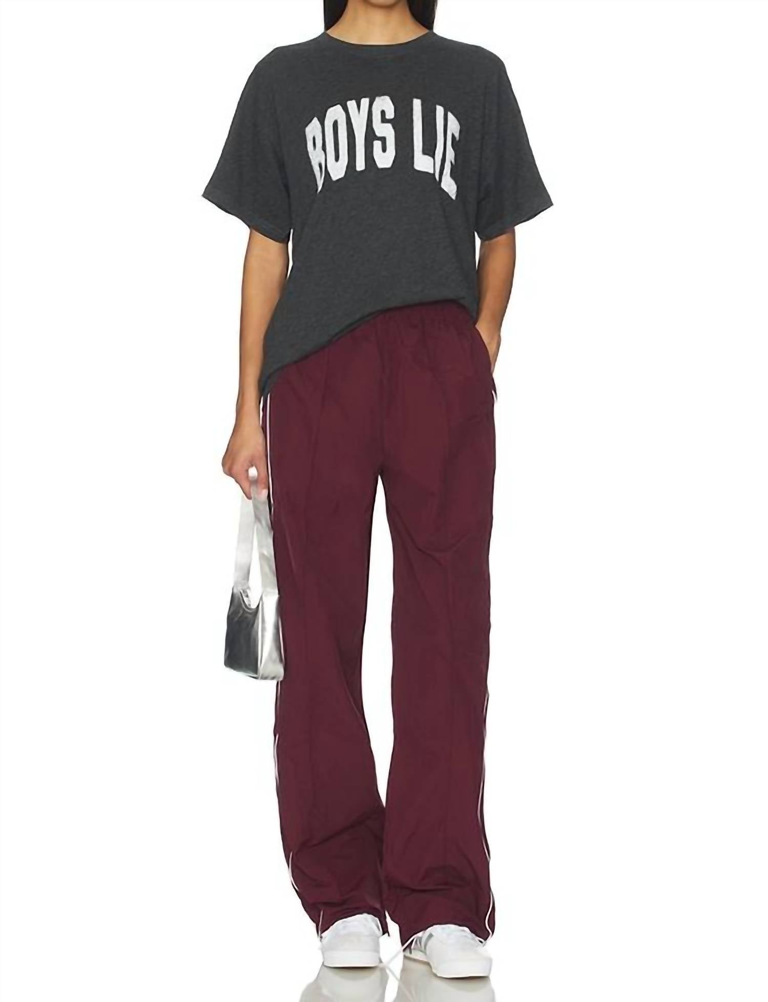 Boys Lie - Majoring In Moving On Slub Boyfriend Tee