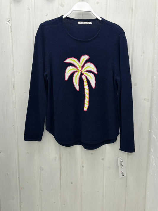 Lulu-B - Palm Tree Navy Sweater