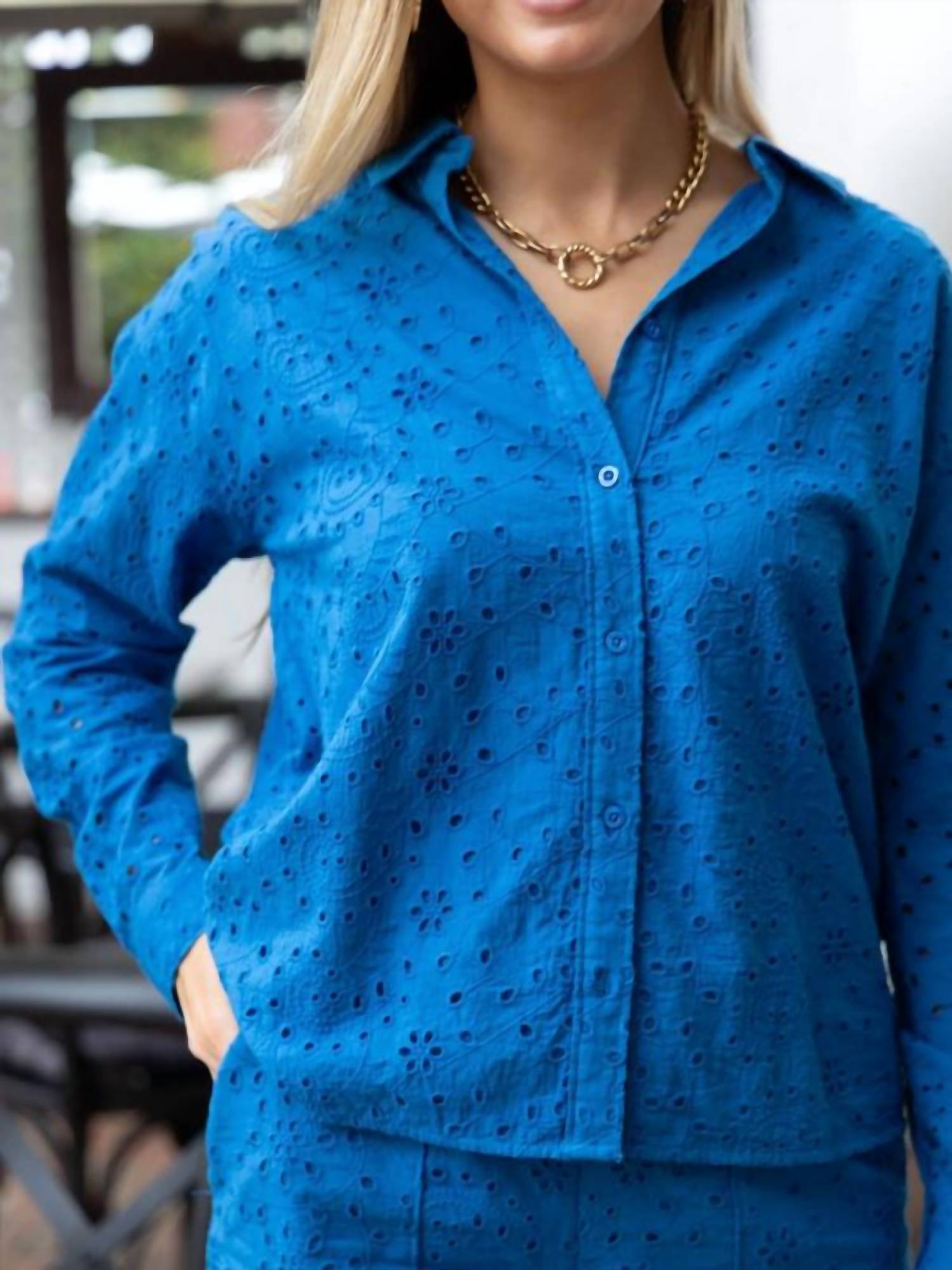 Exvoto - Daphne Eyelet Blouse