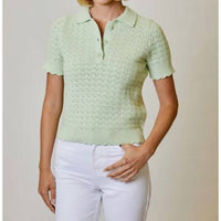 Design History - Polo Short Sleeve Sweater - FINAL SALE