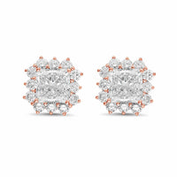 Diana M Jewels - Women's Radiant Lab-Grown Diamond Stud Earrings (6.00 Ct TCW) - Elegant