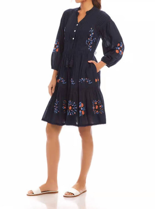 Karen Kane - Embroidered Lace Trim Dress