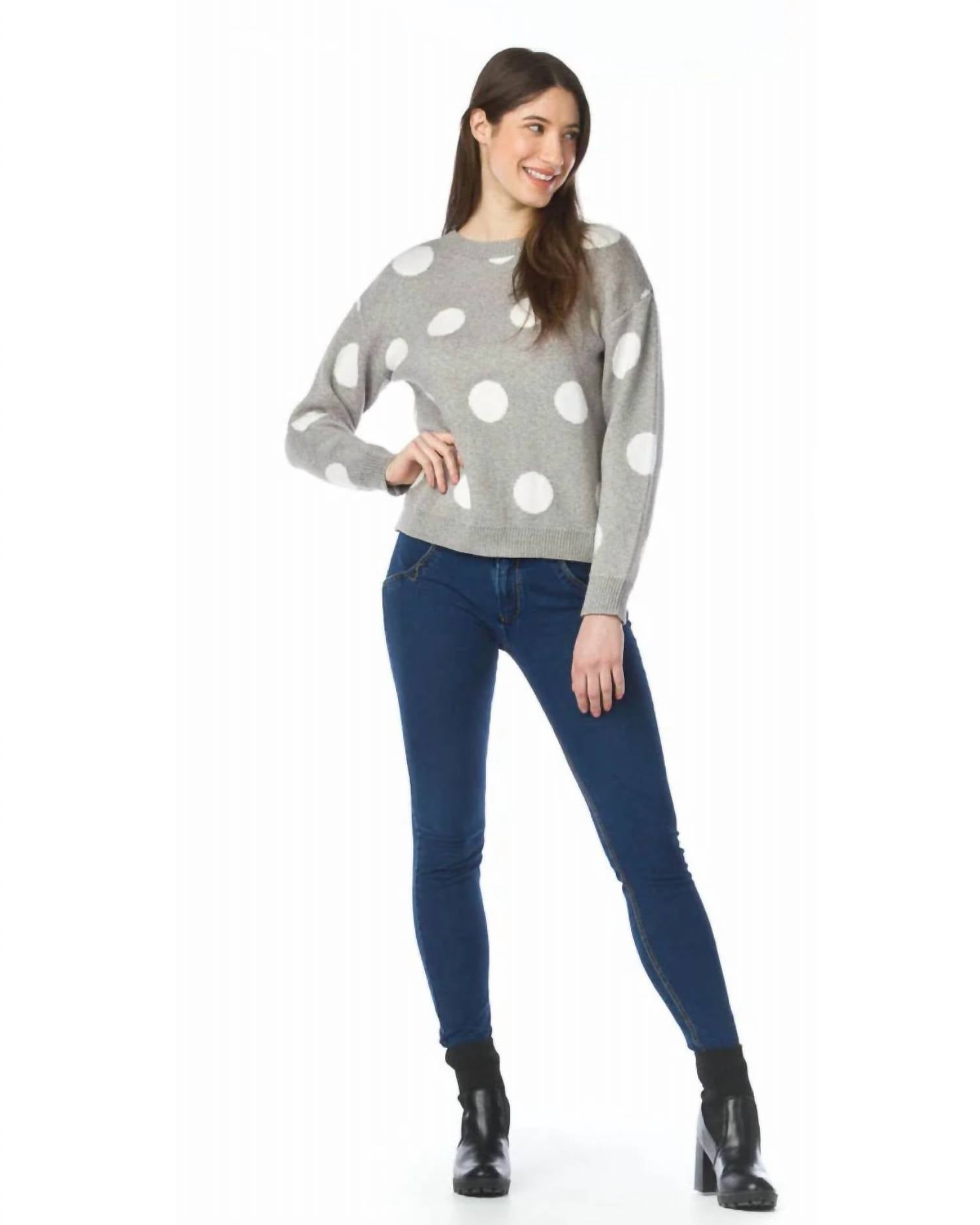 Papillon - Knit Polka Dot Sweater
