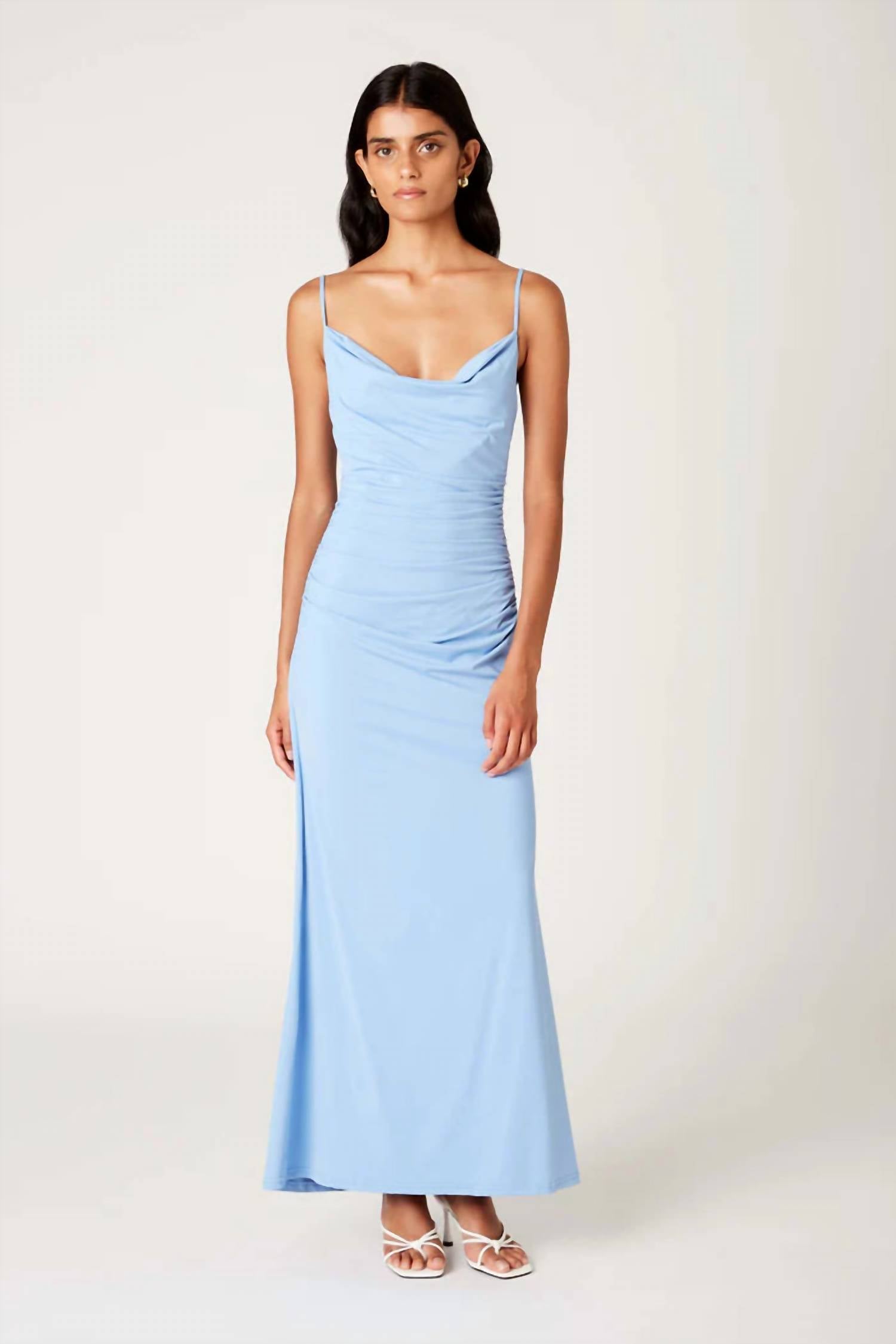 Nia - Ina Cowl Neck Maxi Dress