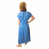 Apny - Tie Front Midi Dress