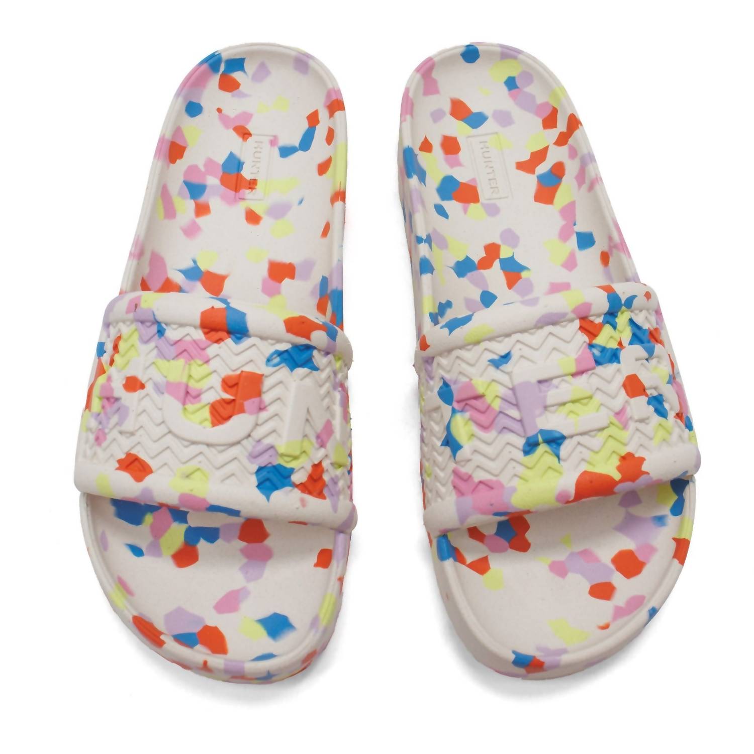Hunter - Women's Original Marble Lightweight Moulded Sliders Sandals