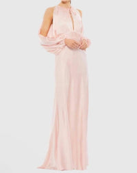 MAC DUGGAL Ieena Cutout Gown in salmon pink - women's dress