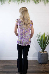 Andree By Unit - Split Neckline Western Satin Blouse