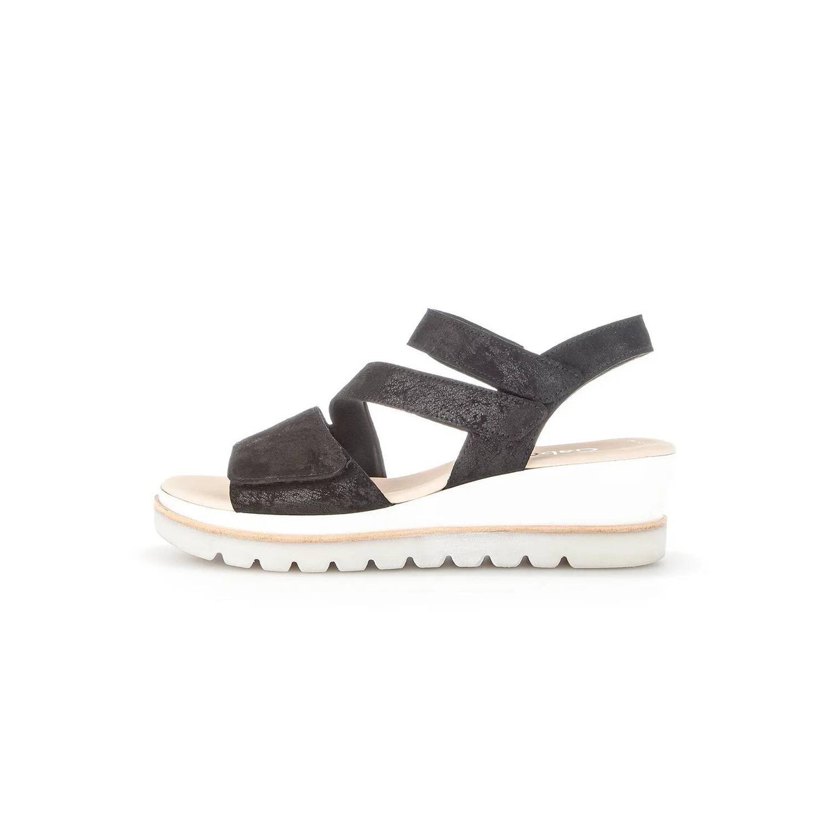 Gabor - Women's Quarter Strap Wedge Velcro Sandals