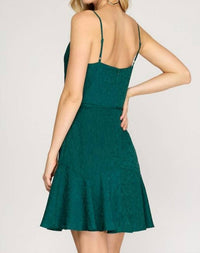 She + Sky - Cowl neck cami swing dress