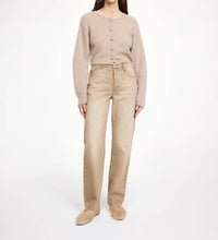 BY MALENE BIRGER Zharea Cardigan in cobblestone - women's cardigan - detail view