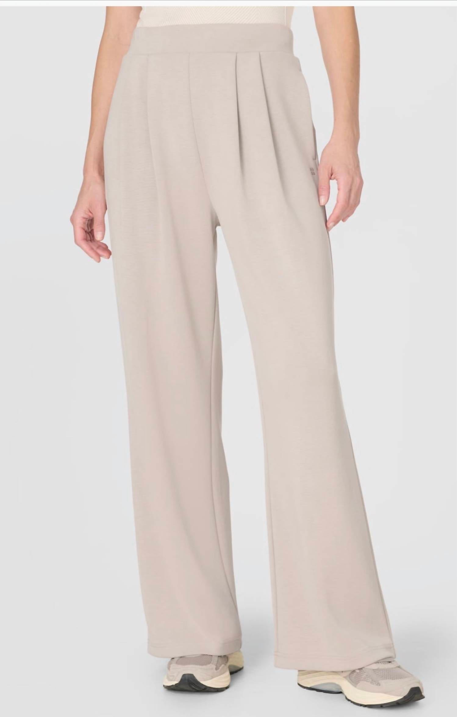 Sweaty Betty Wide leg pant in dusk beige - women's pants