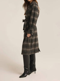 Z Supply - Women's Jackie Plaid Trench Coat