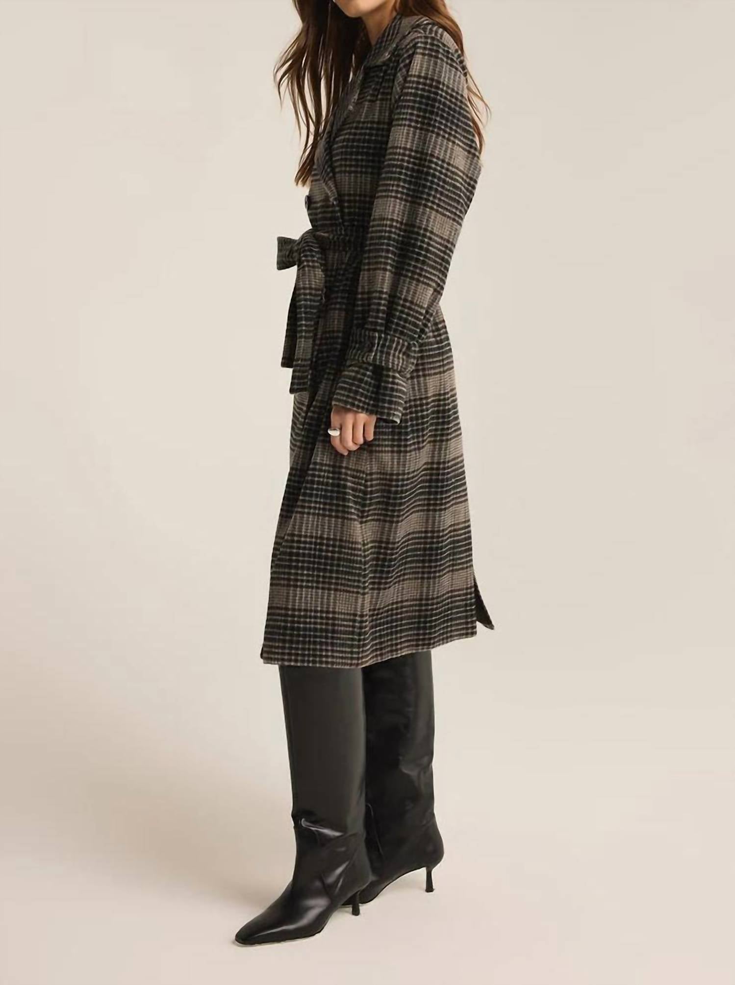 Z Supply - Jackie Plaid Trench Coat
