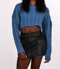 Blanknyc - Women's On Track Vegan Leather Skirt