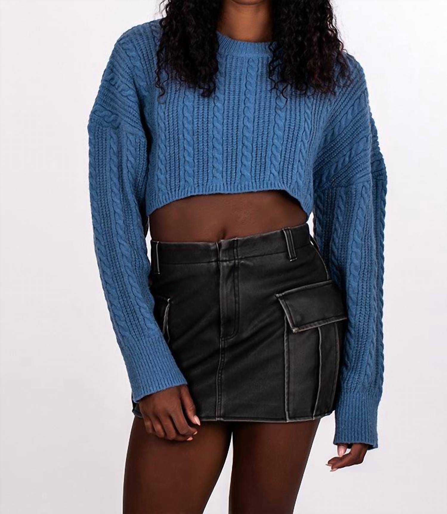 Blanknyc - Women's On Track Vegan Leather Skirt