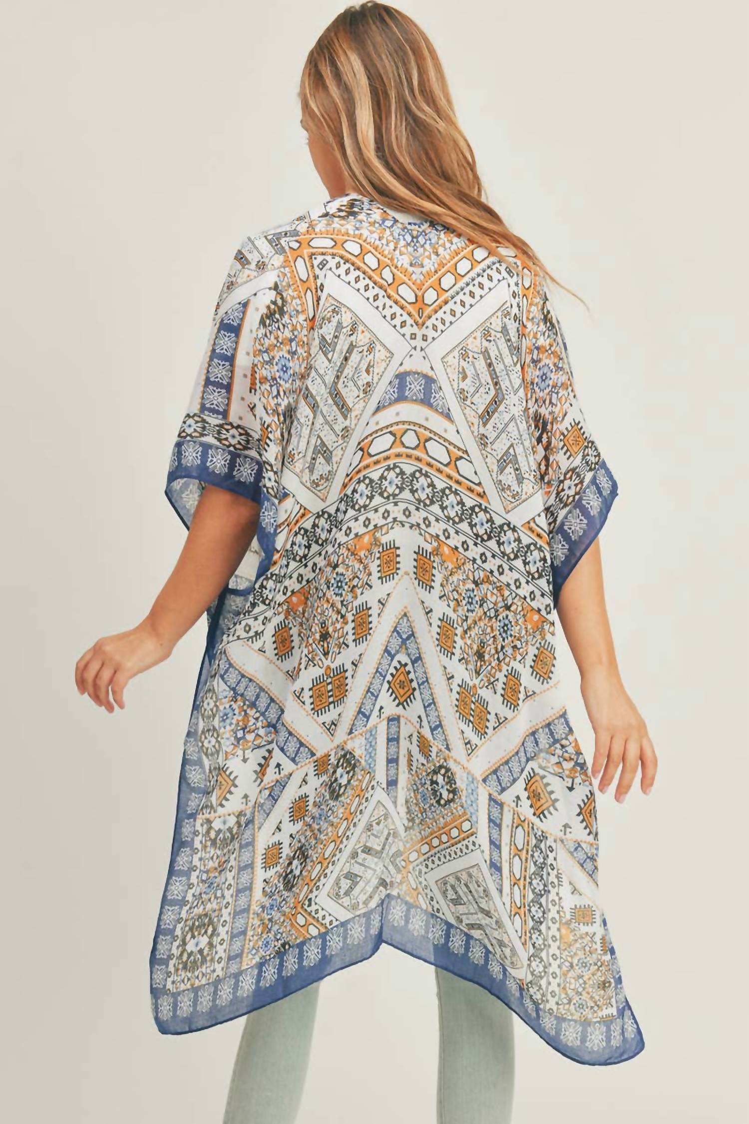Anarchy Street - Boho Ornate Patchwork Lightweight Kimono Wrap