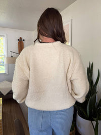 Frnch - Camelia Boucle Balloon Sleeve Pullover Sweater