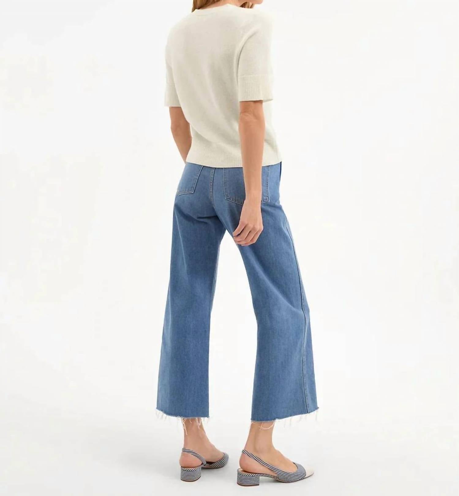 Veronica Beard - Short Sleeve Solene Cashmere Sweater