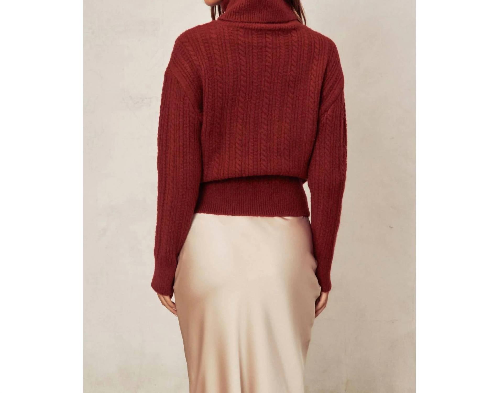 Dress Forum - Cable Turtle Neck Sweater