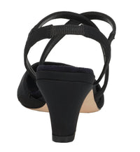 DREW Women's Caliente Comfort Pump Heels in black micro - women's heels - alternate view