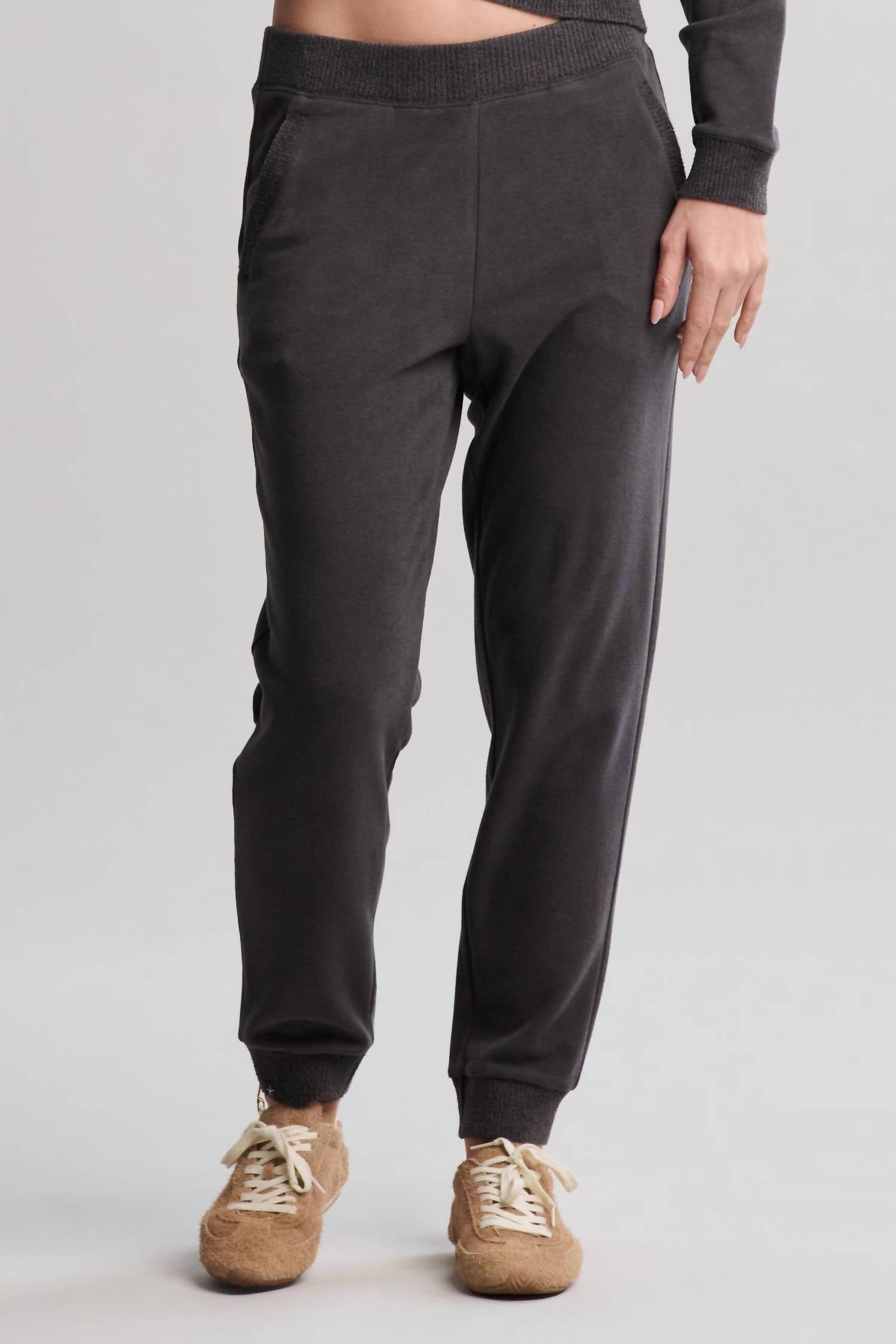 Barefoot Dreams - Brushed Fleece Jogger with CozyChic Ultra Lite Rib