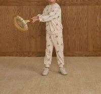 Rylee + Cru Relaxed Sweatshirt And Jogger Set in tennis - item - detail view
