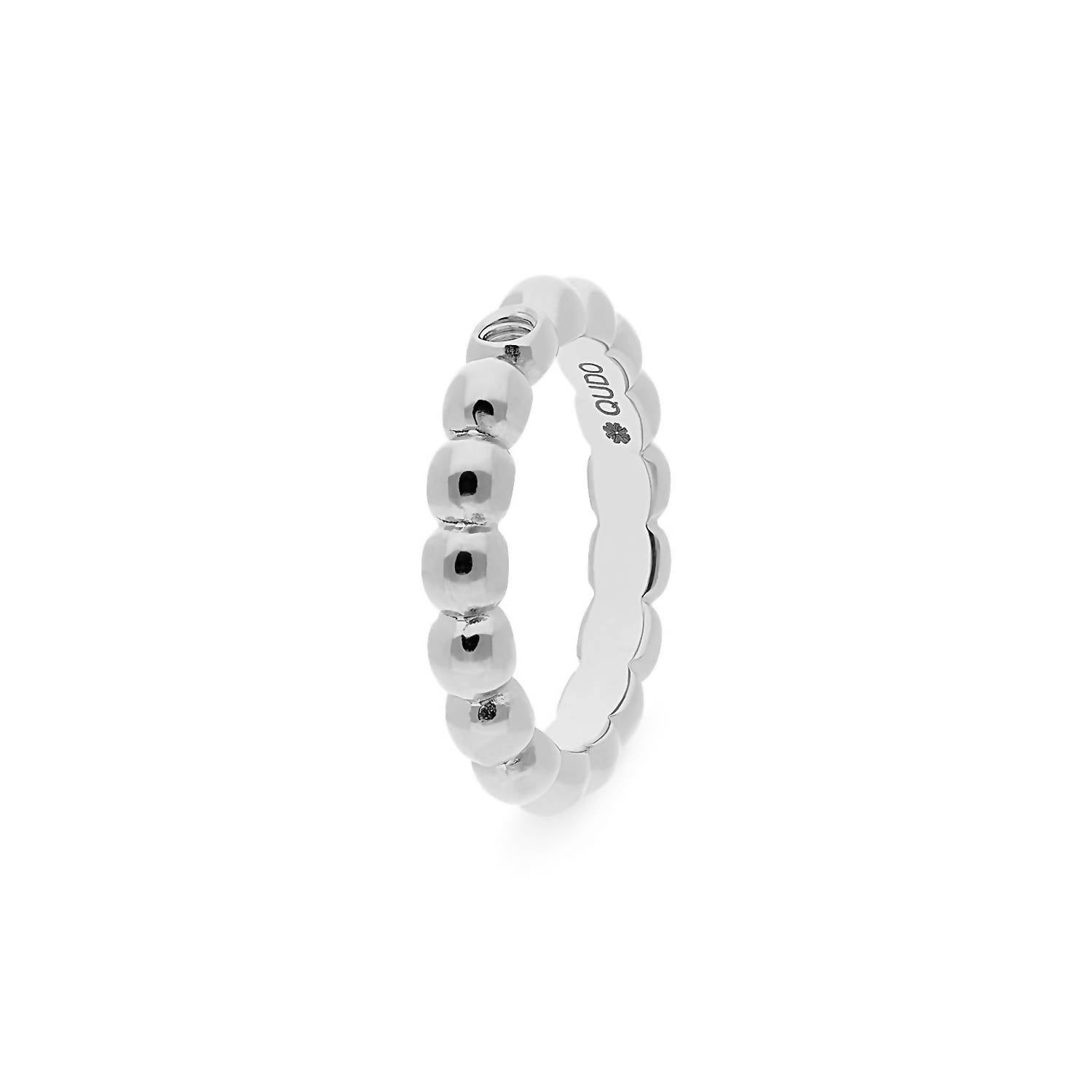 Qudo Women's Basic Veroli Ring in silver - women's jewelry