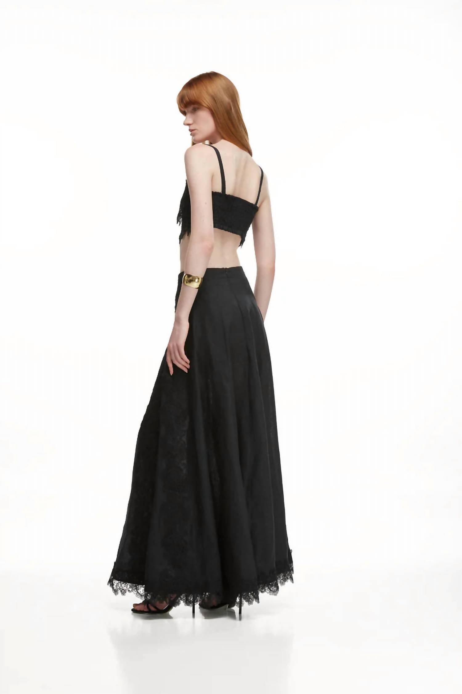 WAIMARI Resplandor Maxi Skirt in black - women's skirt - alternate view