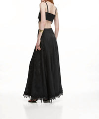 WAIMARI Resplandor Maxi Skirt in black - women's skirt - detail view
