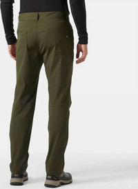Helly Hansen Holmen 5 Pocket Pant in utility green - men's pants - detail view